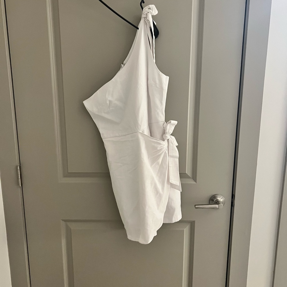White Linen Dress